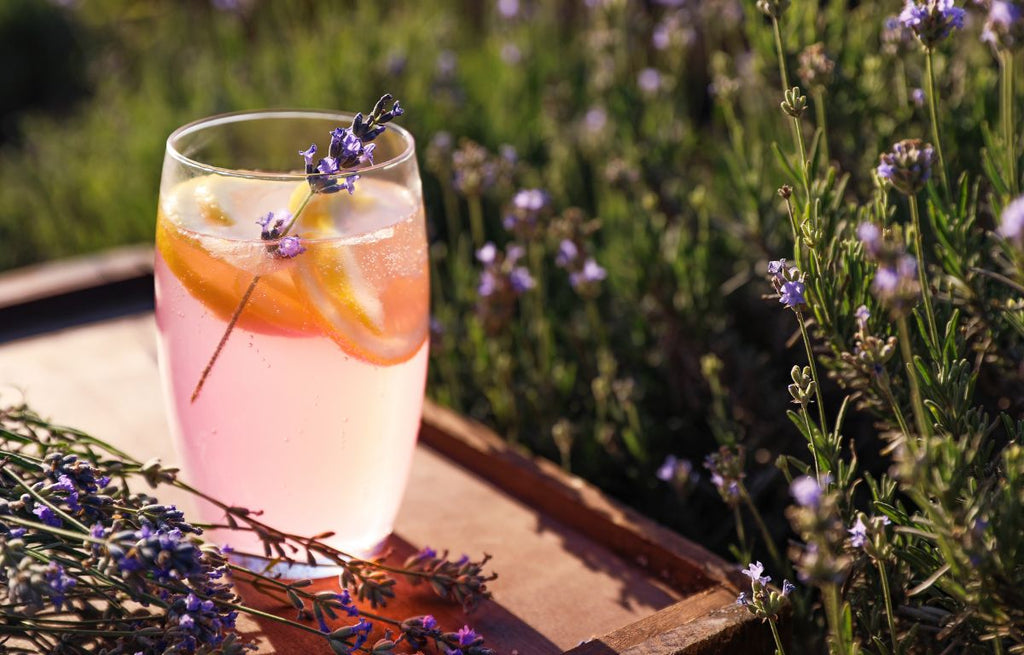 Refreshing summer lavender based drink.